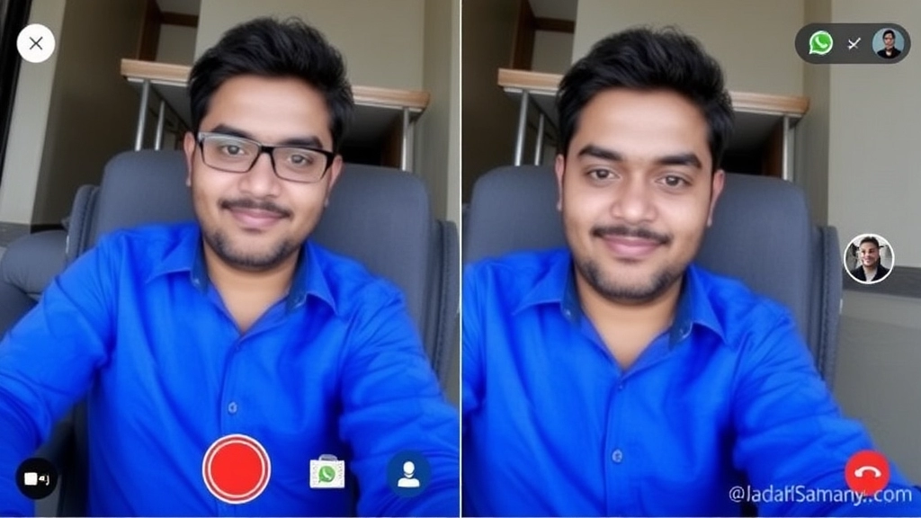 how to use youcam perfect in whatsapp video call