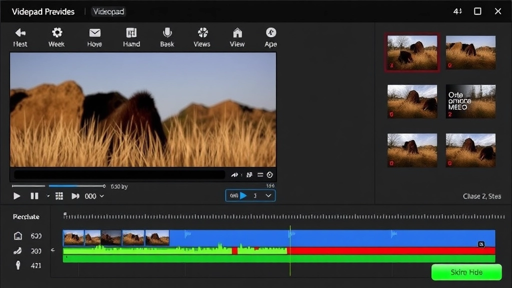 how to work videopad video editor sound effects