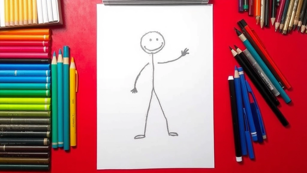 how to draw a stickman